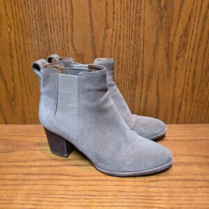 Madewell Boots Women's 7.5 Regan Suede Chelsea Heeled J8434 Taupe/Gray